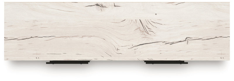Lawroy Twin Panel Headboard with Dresser in Light Natural from Ashley - Luna Furniture