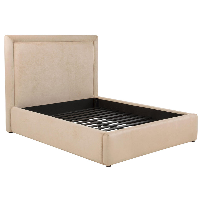 Lawson 54-inch Upholstered Full Platform Bed Light Saddle - 315835LF