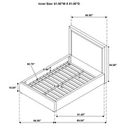 Lawson 54-inch Upholstered Queen Platform Bed Light Saddle - 315835LQ