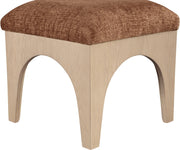 Lawson Chenille Fabric Upholstered Ottoman in Cognac - 22031Cognac
