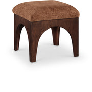 Lawson Chenille Fabric Upholstered Ottoman in Cognac - 22033Cognac