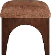 Lawson Chenille Fabric Upholstered Ottoman in Cognac - 22033Cognac