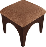 Lawson Chenille Fabric Upholstered Ottoman in Cognac - 22033Cognac