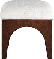 Lawson Chenille Fabric Upholstered Ottoman in Cream - 22033Cream