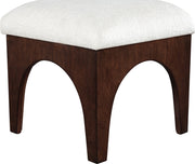 Lawson Chenille Fabric Upholstered Ottoman in Cream - 22033Cream