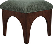 Lawson Chenille Fabric Upholstered Ottoman in Green - 22033Green