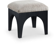 Lawson Chenille Fabric Upholstered Ottoman in Grey - 22032Grey