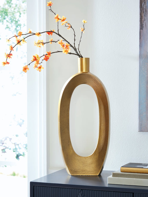 Lawtonville Antique Gold Finish Vase - A2000752