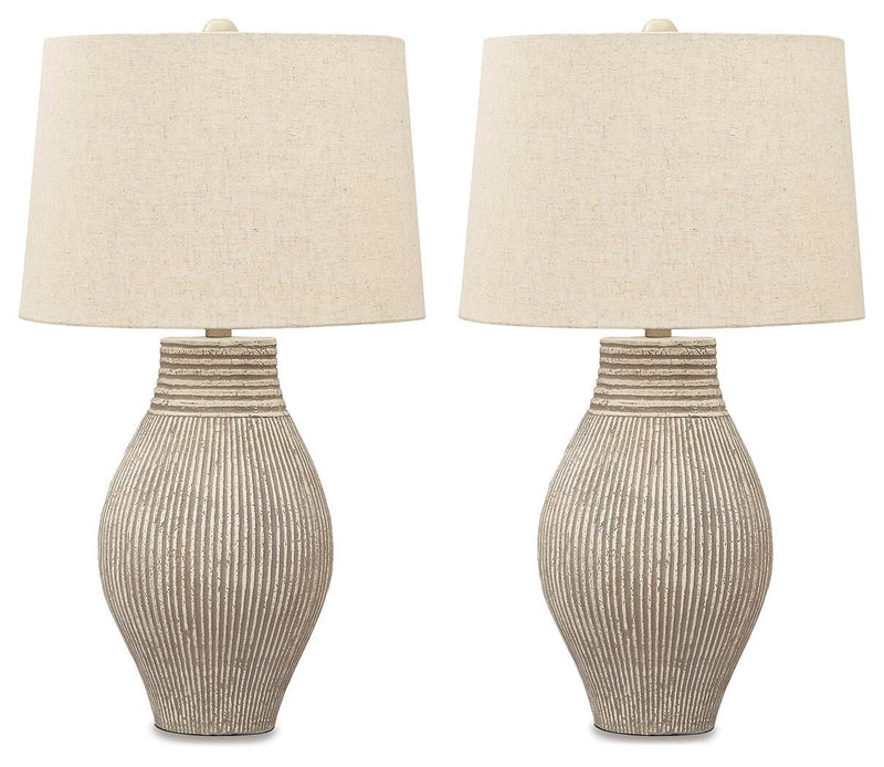 Layal Beige Table Lamp (Set of 2) - L235634X2