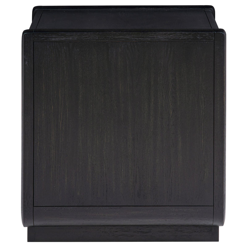 Leandro 1-drawer Wood Occasional Side End Table Burnished Black - 704637
