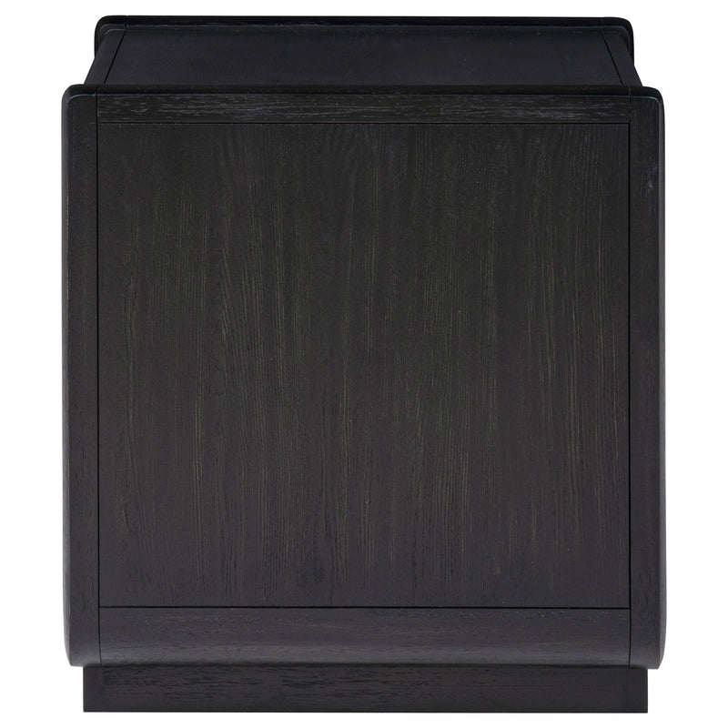 Leandro 1-drawer Wood Occasional Side End Table Burnished Black - 704637