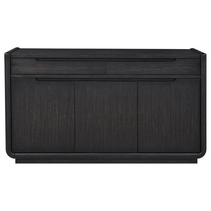 Leandro 2-drawer Dining Sideboard Server Burnished Black - 115395