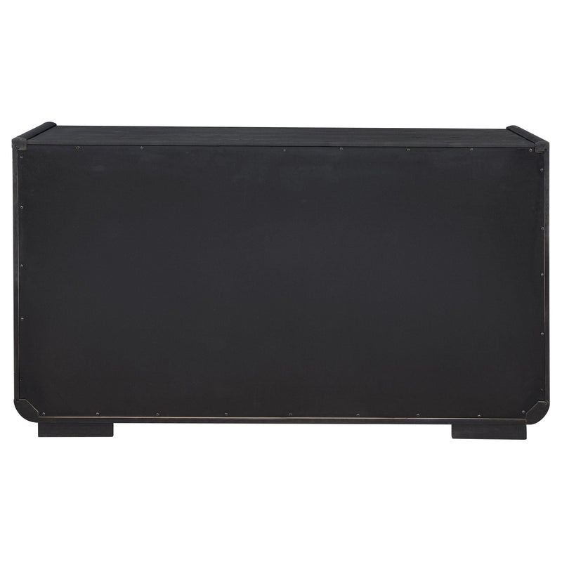 Leandro 2-drawer Dining Sideboard Server Burnished Black - 115395