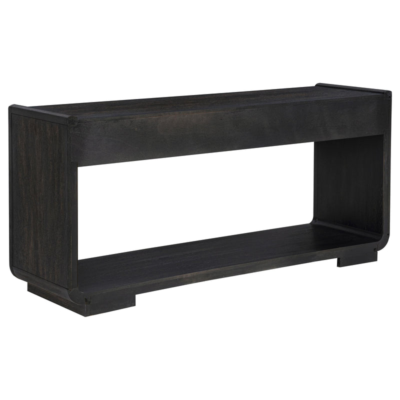 Leandro 2-drawer Entryway Sofa Console Table Burnished Black - 704639