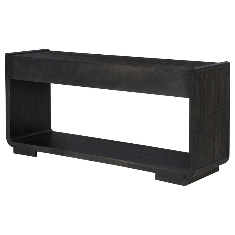 Leandro 2-drawer Entryway Sofa Console Table Burnished Black - 704639