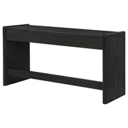 Leandro 2-drawer Home Office Writing Desk Burnished Black - 800790