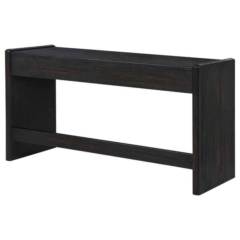 Leandro 2-drawer Home Office Writing Desk Burnished Black - 800790