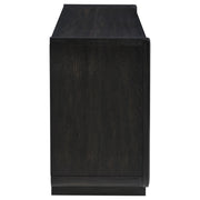 Leandro 2-drawer Home Office Writing Desk Burnished Black - 800790