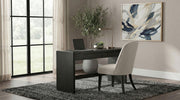 Leandro 2-drawer Home Office Writing Desk Burnished Black - 800790