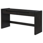 Leandro 2-drawer Home Office Writing Desk Burnished Black - 800790
