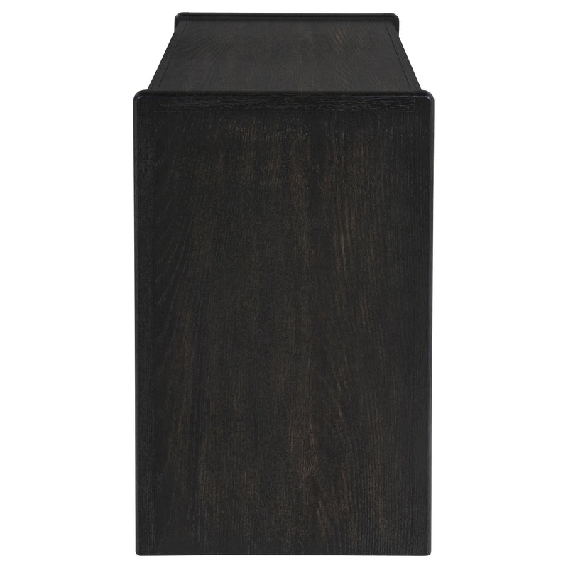Leandro 2-drawer Home Office Writing Desk Burnished Black - 800790