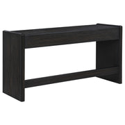 Leandro 2-drawer Home Office Writing Desk Burnished Black - 800790
