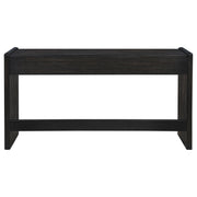 Leandro 2-drawer Home Office Writing Desk Burnished Black - 800790