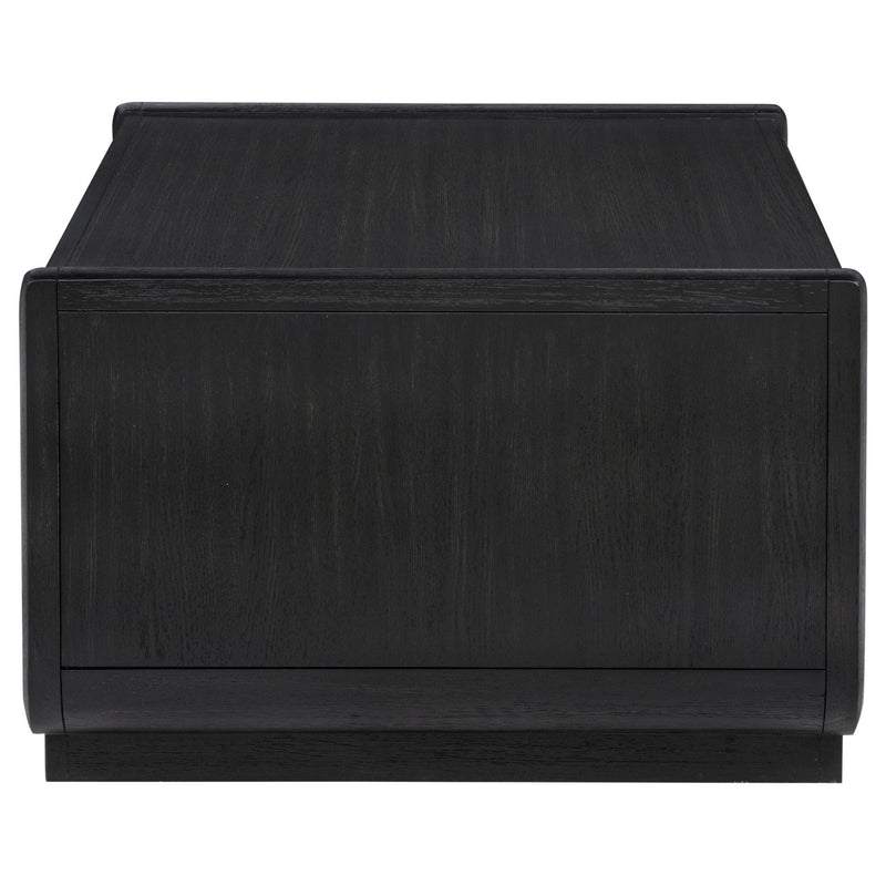 Leandro 2-drawer Wood Cocktail Coffee Table Burnished Black - 704638