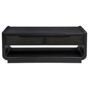 Leandro 2-drawer Wood Cocktail Coffee Table Burnished Black - 704638