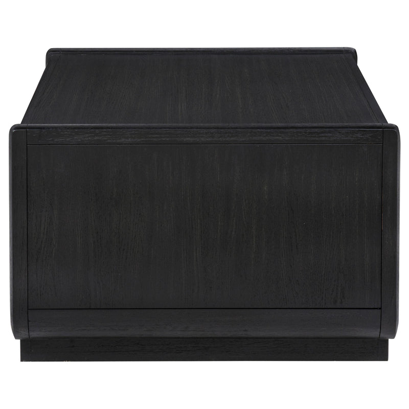 Leandro 2-drawer Wood Cocktail Coffee Table Burnished Black - 704638