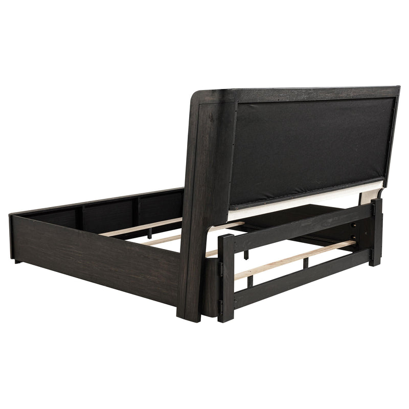 Leandro 4-piece Eastern King Bedroom Set Burnished Black - 222491KE-S4