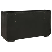Leandro 4-piece Eastern King Bedroom Set Burnished Black - 222491KE-S4