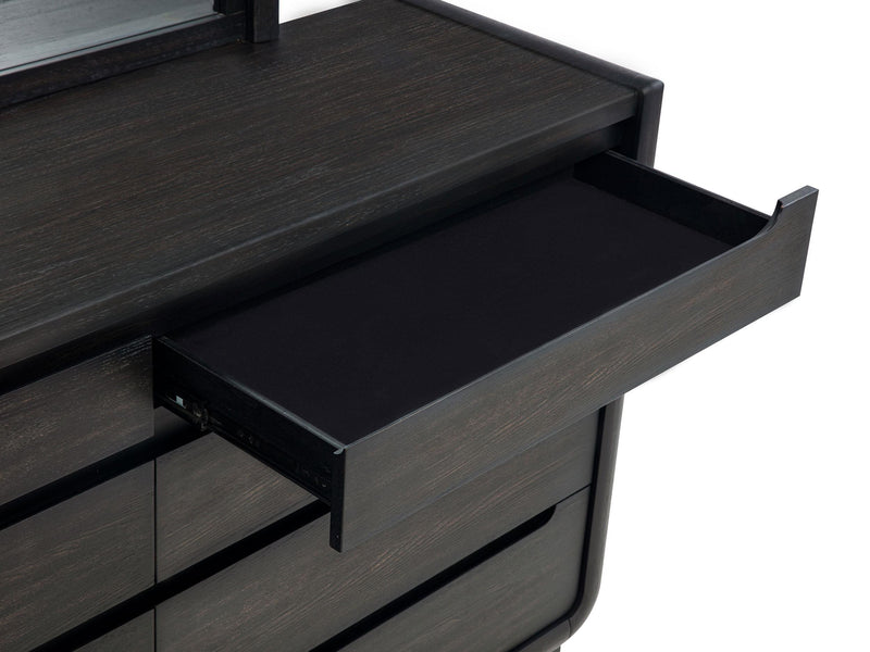 Leandro 5-piece California King Bedroom Set Burnished Black - 222491KW-S5