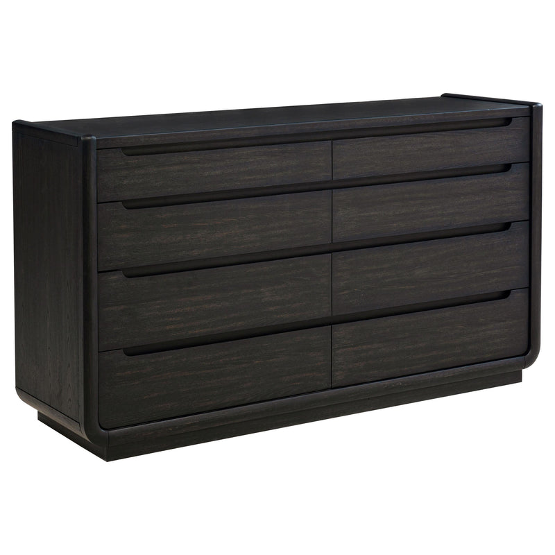 Leandro 5-piece Eastern King Bedroom Set Burnished Black - 222491KE-S5