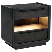 Leandro 5-piece Queen Bedroom Set Burnished Black - 222491Q-S5