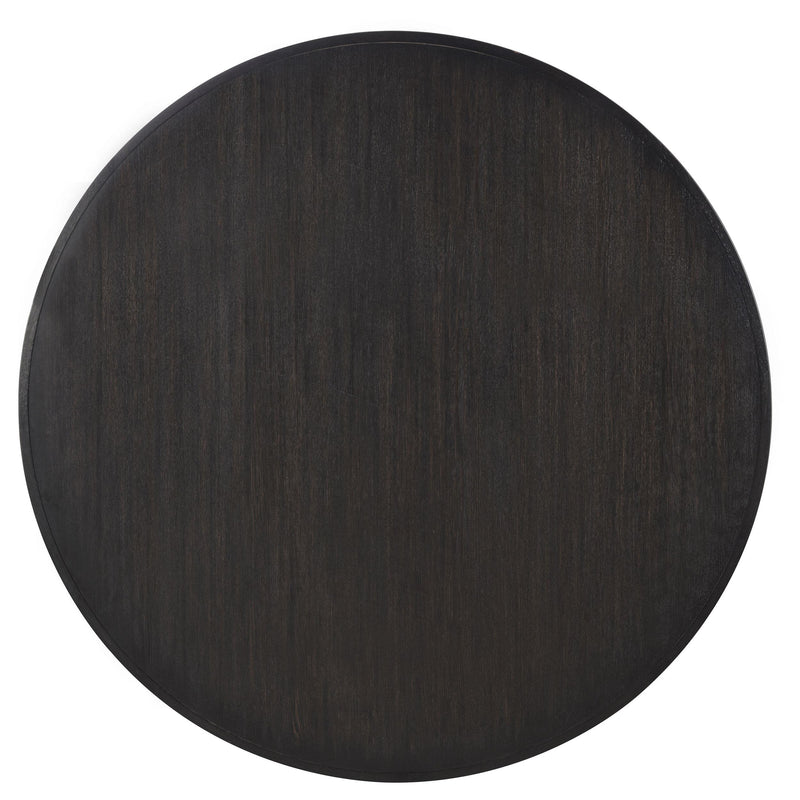 Leandro 7-piece Round Dining Table Set Burnished Black - 115390-S7