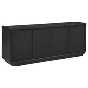 Leandro 72-inch 4-door TV Stand Media Console Burnished Black - 704633