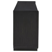 Leandro 72-inch 4-door TV Stand Media Console Burnished Black - 704633