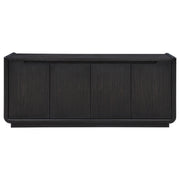 Leandro 72-inch 4-door TV Stand Media Console Burnished Black - 704633