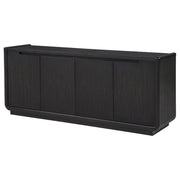 Leandro 72-inch 4-door TV Stand Media Console Burnished Black - 704633