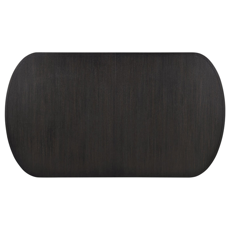 Leandro 78-inch Extension Dining Room Table Burnished Black - 115391