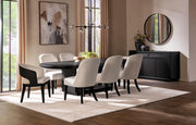 Leandro 78-inch Extension Dining Room Table Burnished Black - 115391