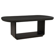 Leandro 78-inch Extension Dining Room Table Burnished Black - 115391