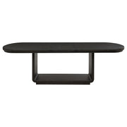 Leandro 78-inch Extension Dining Room Table Burnished Black - 115391