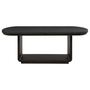 Leandro 78-inch Extension Dining Room Table Burnished Black - 115391