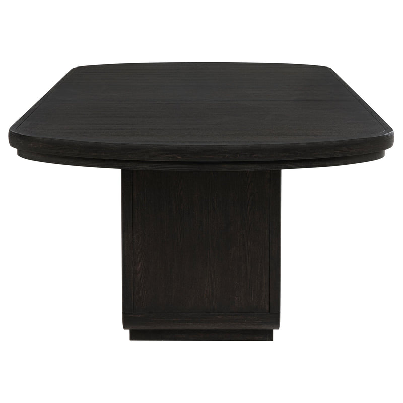 Leandro 78-inch Extension Dining Room Table Burnished Black - 115391