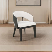 Leandro Upholstered Dining Arm Chair Cream (Set of 2) - 115393
