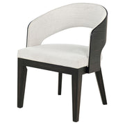 Leandro Upholstered Dining Arm Chair Cream (Set of 2) - 115393