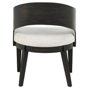 Leandro Upholstered Dining Arm Chair Cream (Set of 2) - 115393