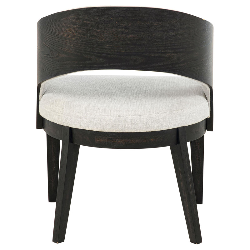 Leandro Upholstered Dining Arm Chair Cream (Set of 2) - 115393